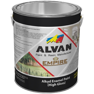 Алкидная глянцевая краска Alvan Empire 0,88 кг серебро №194