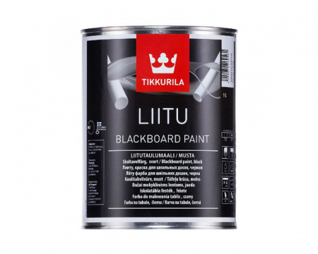 Краска для школьных досок Liitu Tikkurila чёрный цвет 1 л