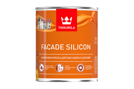Краска для фасада и цоколей Facade Silicon Tikkurila белый цвет 0,9 л
