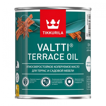 Атмосферостойкое масло для террас и садовой мебели Valtti Terrace Oil 2,7 л