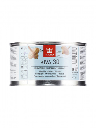 Акрилатный лак для мебели Kiva 30 Tikkurila 0,225 л