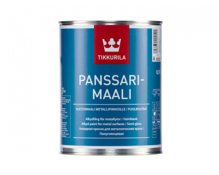 Краска для крыш Panssarimaali Tikkurila белый цвет 0,9 л