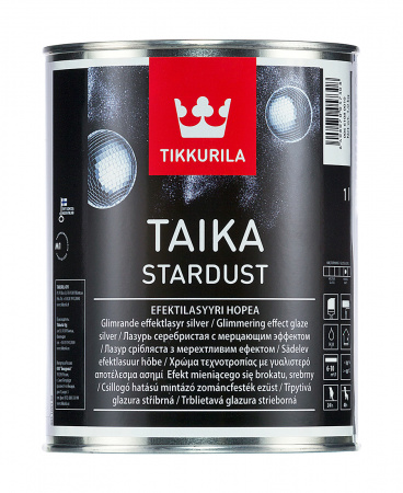 Лазурь серебристая с мерцающим блеском Taika Stardust Tikkurila 1 л