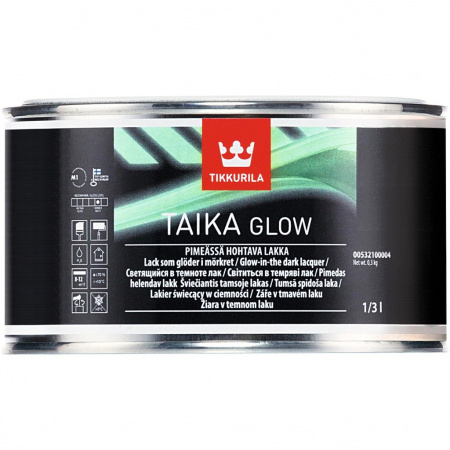 Святящийся в темноте лак Taika Glow Tikkurila 0,333 л