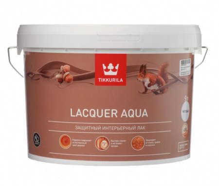 Полуглянцевый лак Lacquer Aqua Tikkurila 9 л