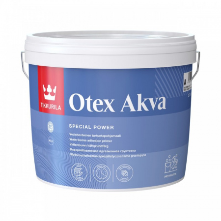 Водоразбавляемая грунтовка Otex Akva Tikkurila белый цвет 2,7 л