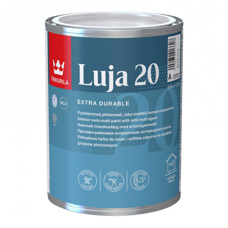 Для влажных помещений Luja 20 Tikkurila белый цвет 0,9л
