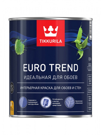 Для обоев краска Euro Trend Tikkurila белый цвет 0,9 л