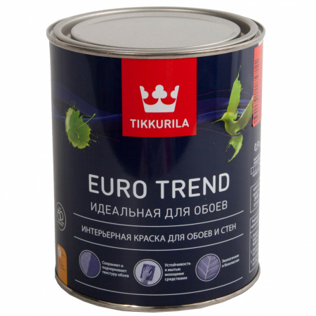 Для обоев краска Euro Trend Tikkurila база С 0,9 л