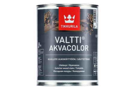 Водоразбавляемая фасадная лазурь Valtti Akvacolor Tikkurila 0,9 л