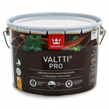 Лазурь с глянцевым покрытием Valtti Pro Tikkurila бесцветный 9 л