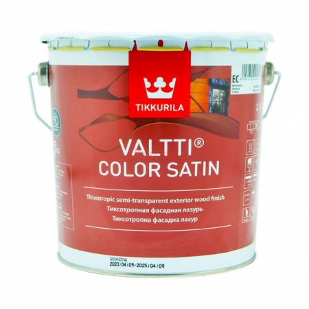 Фасадная лазурь с сатиновым блеском Valtti Color Satin Tikkurila 2,7 л