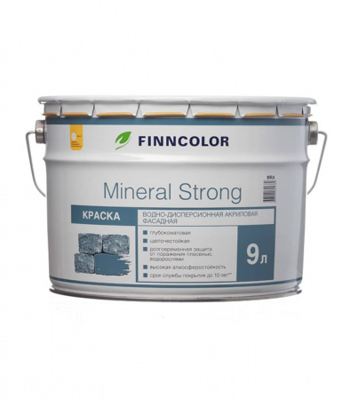 Акриловая фасадная краска Mineral Strong база MRС 9 л