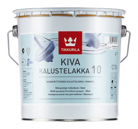 Акрилатный лак для мебели Kiva 10 Tikkurila 2,7 л